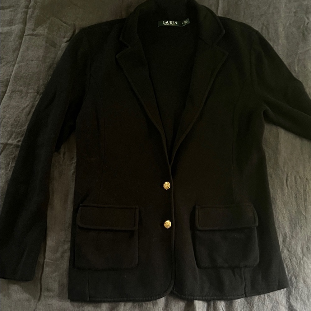Ralph Lauren Black Blazer with Gold Buttons